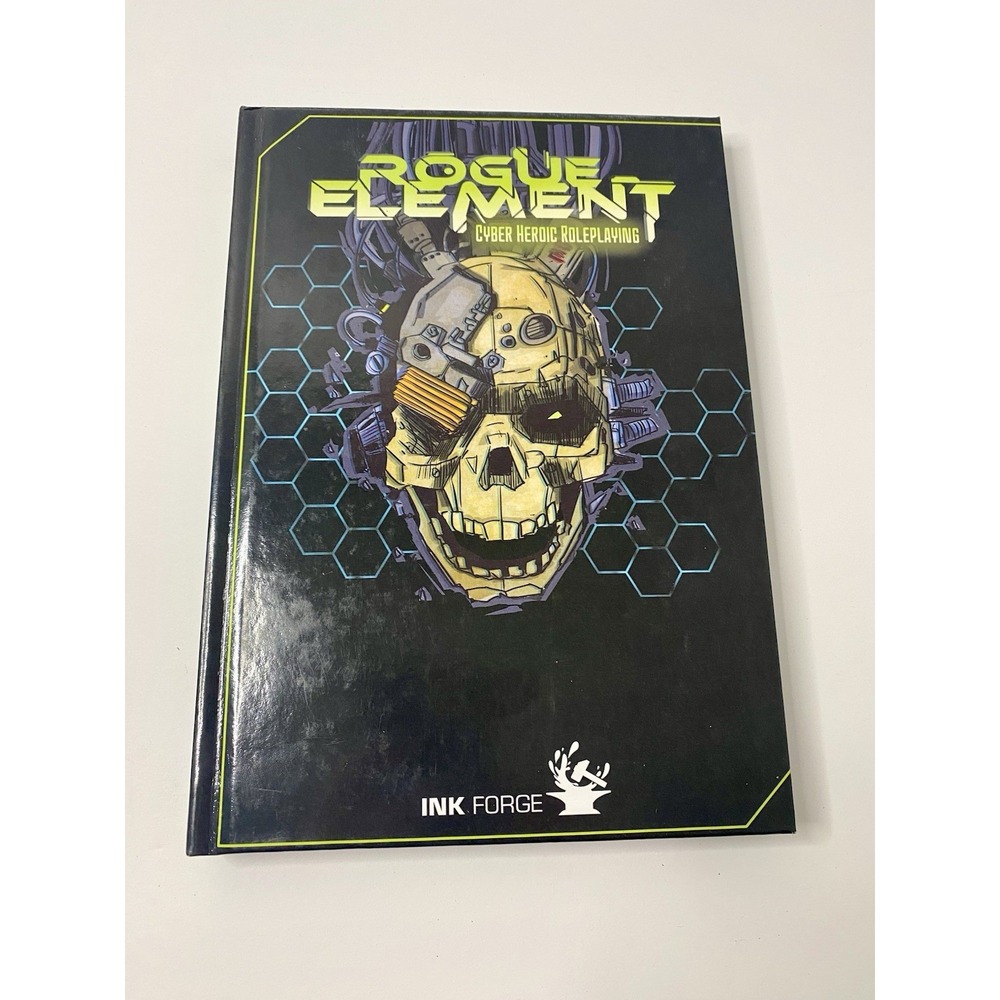 Rogue Element Cyber Heroic Role playing Ink Forge Hardcover RPG‎  Jonas Davidsen